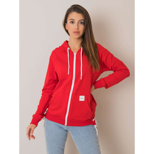Red zip up hoodie