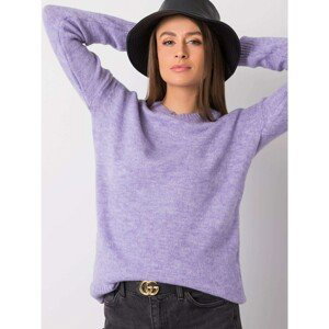 RUE PARIS Purple knitted sweater