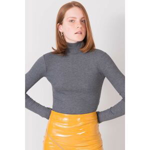 BSL Graphite turtleneck blouse