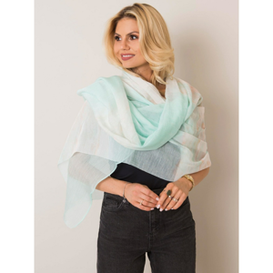 Turquoise silk scarf