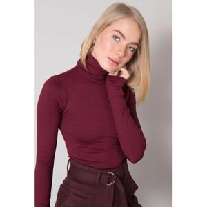 BSL Burgundy blouse with turtleneck