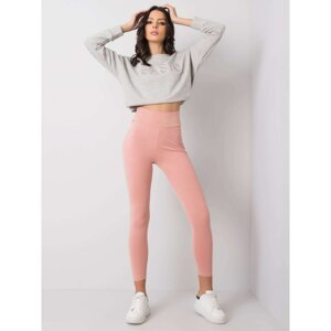 RUE PARIS Pink cotton leggings
