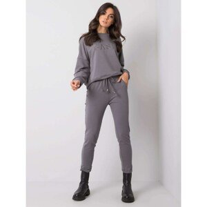 Dark gray cotton sweatpants