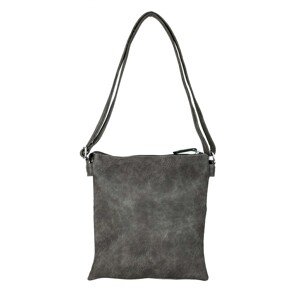 Dark gray eco leather handbag