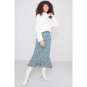 BSL Green patterned skirt