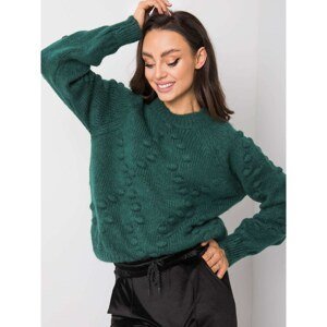 RUE PARIS Loose green sweater