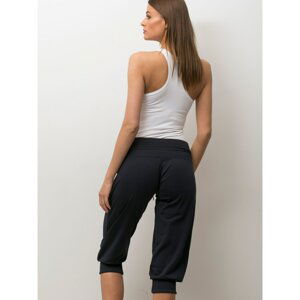 Women´s capri pants with drawstrings graphite