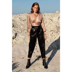 BSL Black pants made of ecological leather