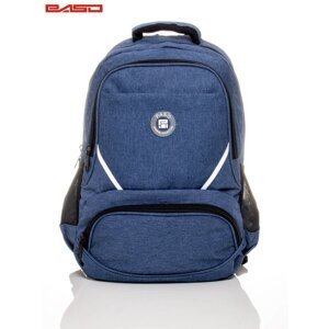 Smooth school backpack with a round logo