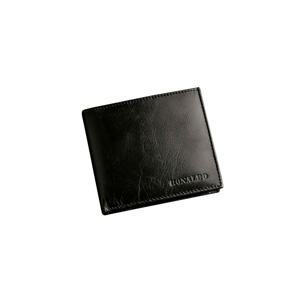 Men's horizontal black wallet