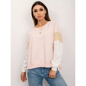 Light pink women´s cotton sweatshirt RUE PARIS