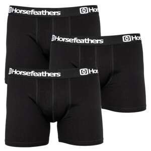 3PACK men&#39;s boxers Horsefeathers black (AM067A)