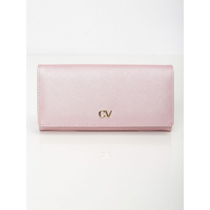 Oblong pink wallet