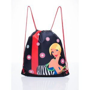 Red DISNEY backpack bag with little girl