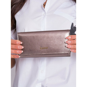 Women´s wallet made of natural leather, dark beige