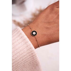 Bracelet With a Circle and Cubic Zirconia Gold Laurie