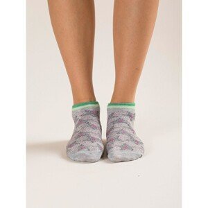 Fragrant gray socks with a print of 2 pairs