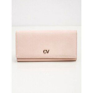 Elongated women´s wallet made of eco-leather, light pink