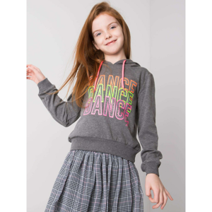 Hoodie for girls dark gray