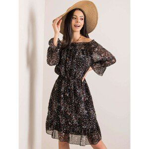 RUE PARIS Black Spanish dress