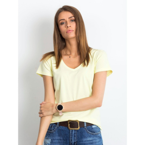 Light yellow square T-shirt