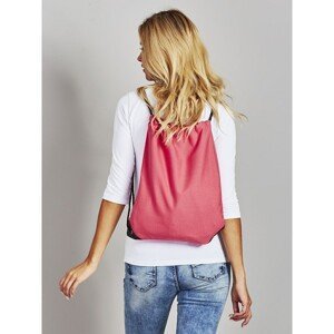 Red cloth backpack sack