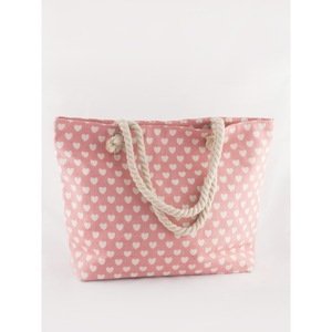 A large bag in pink hearts