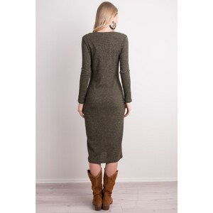 Khaki BSL buttoned dress