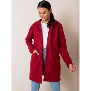 SUBLEVEL Maroon coat with a hood