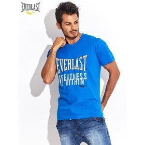 Men´s blue t-shirt with a large EVERLAST logo
