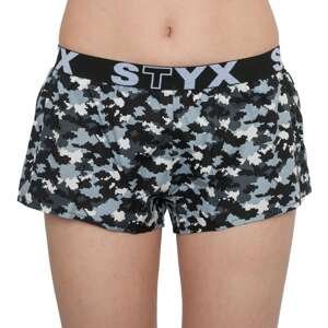 Women's shorts Styx art sports rubber camo digital