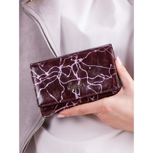Patterned purple women´s wallet