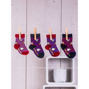 Practical and cute socks for a boy or girl with cheerful prints.