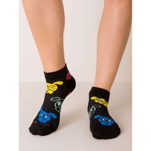 Black women´s socks with dogs