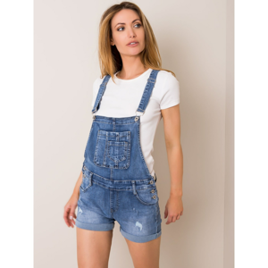 Blue denim dungarees