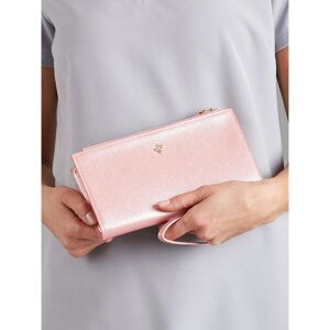 Women´s pink wallet with a handle