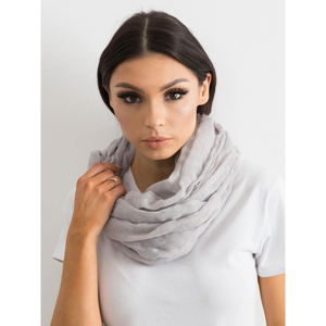 Shawl with a delicate light gray print