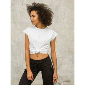 White women's T-shirt FOR FITNESS