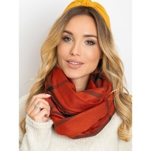 Brown plaid scarf