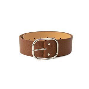 RUE PARIS Brown eco-leather belt