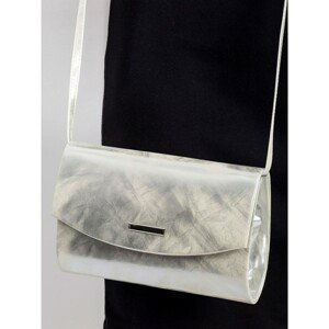 Silver eco leather clutch