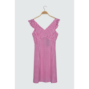 Trendyol Pink Frill Detailed Square Dress