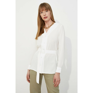 Trendyol Ekru Buckle Detailed Blouse