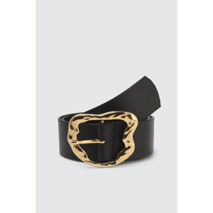 Trendyol Black Leather Looking Buckle Belt