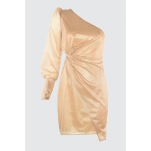 Trendyol Beige Pucker DetailIng Ignian Dress