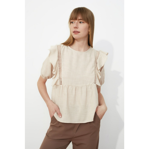 Trendyol Blouse with Beige Arms Flywheas