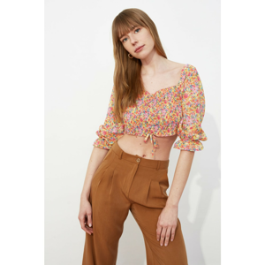 Trendyol Multicolored Lace-Up Blouse