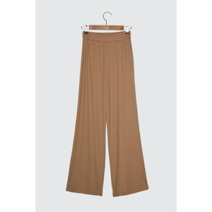 Trendyol Camel Fitli Flare Knitted Pants