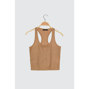 Trendyol Blouse - Brown - Crew neck