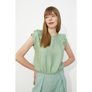 Trendyol Mint Frills Blouse